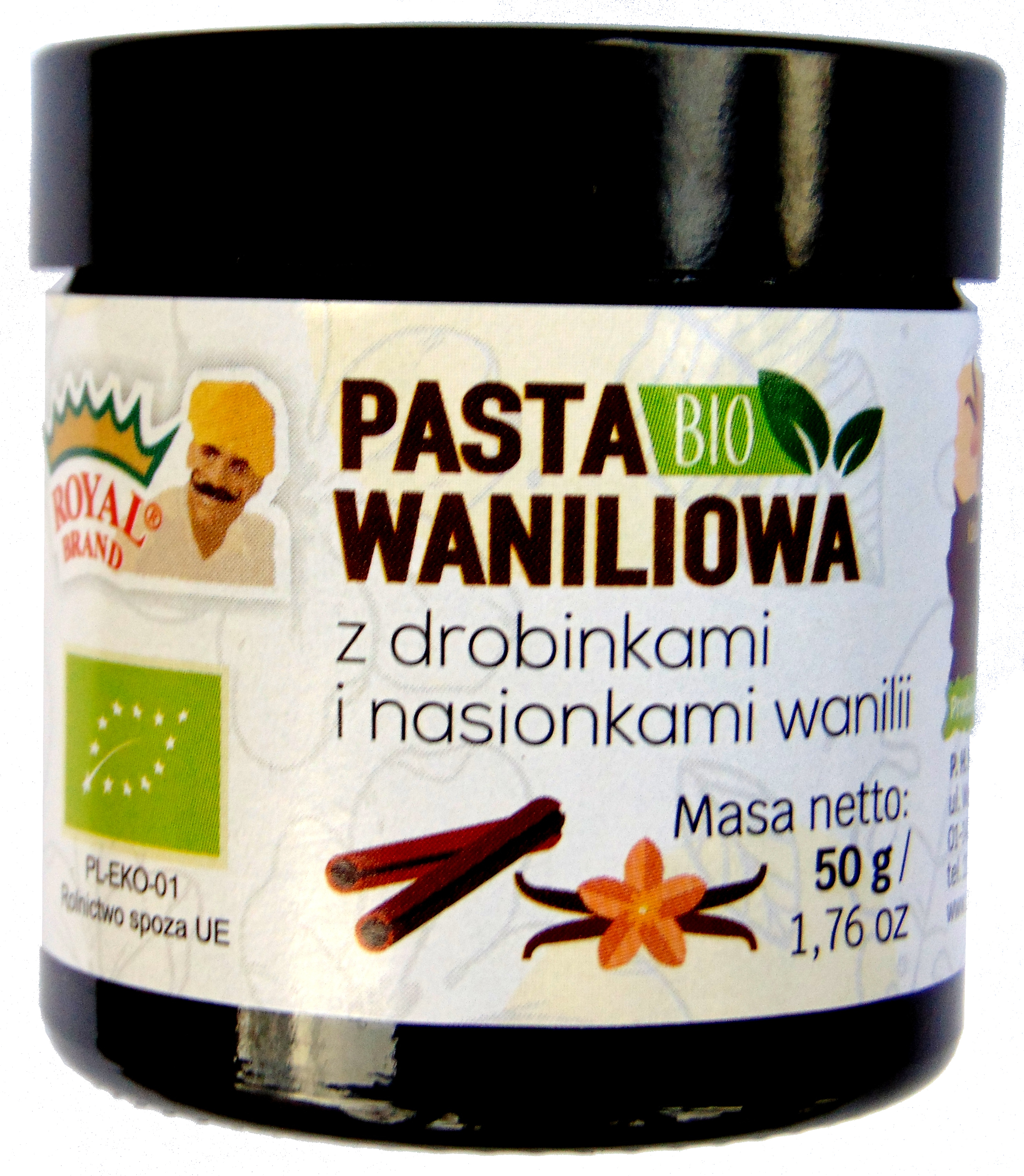 Pasta waniliowa bio